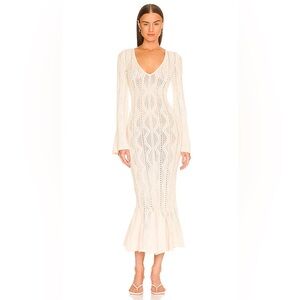 Rio Knit Dress in White Smoke
RONNY KOBO size XS